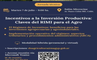 FeDIA participó en la jornada informativa sobre los Incentivos a la Inversión Productiva: Claves del RIMI para el Agro.